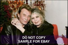 * Brigitte Bardot - Exclusive Rare 20x30cm PHOTO 1830* Johnny Hallyday