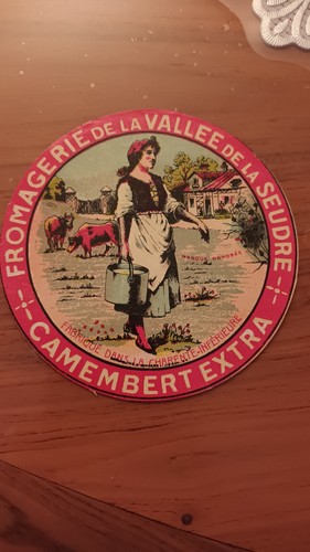 étiquette fromage camembert - Étiquette,