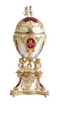Copie oeuf Fabergé Blanc et