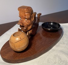 CENDRIER EN BOIS Vintage