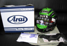 Casque moto intégral Arai RX-7X vert radical L 59-60 cm Japon neuf