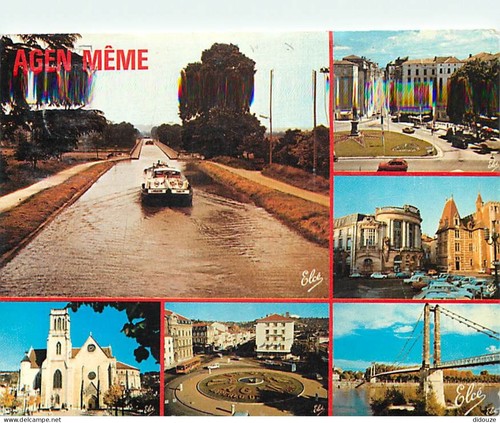Carte postale agen - 47,