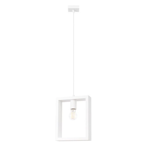 Suspension acier blanc e27 - suspension,