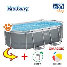 Bestway Piscine Ovale Steel