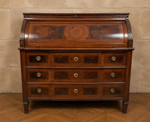 Bureau cylindre noyer - bureau, en