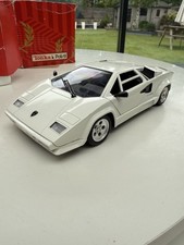 Vintage Polistil Lamborghini Countach white  1/16 Die Cast Model Car (not 1/18 )