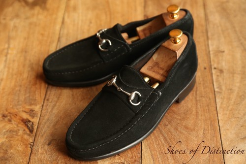 Mocassins gucci noir - mocassins, daim