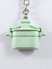 KEYCHAIN - SEB Miniature Plastic 1960s Minute Cooker - 3D - Vintage -