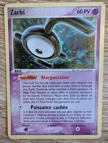 Carte pokémon zarbi - carte,