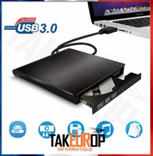 Lecteur CD DVD Externe,USB 3.0 Portable Graveur et Lecteur de CD-RW/DVD-RW