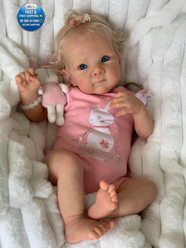 Realistic newborn baby doll - baby,