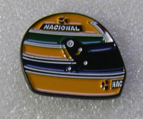 Pin casque ayrton - ayrton, senna