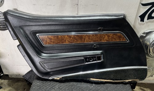 Door panel deluxe black driver - panel,