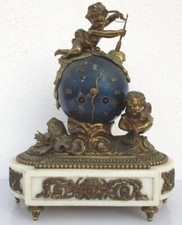 Pendule bronze globe céleste