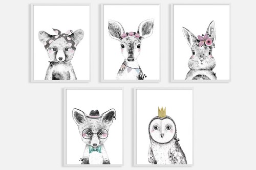 Impressions aquarelle animaux