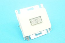 Niko 12642 push button N.O. with translucent lens and lamp symbol PR20 cream 6A