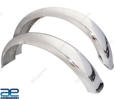 Reproduced New Bsa Goldstar Chrome Plated Front & Rear Mudguard Set S2u