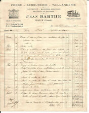 Haux (33) Invoice 1948.Jean Barthe.Machines Agricoles,Forge.....