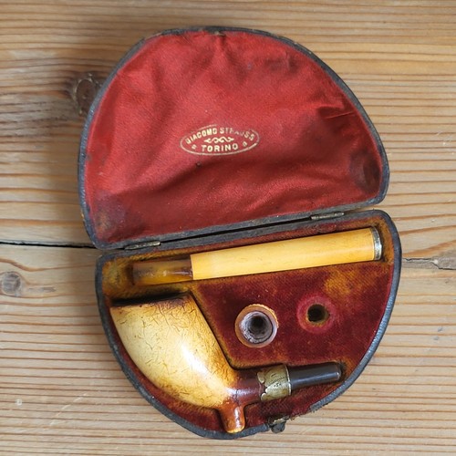 Pipe écume mer et ambre - Écume, de