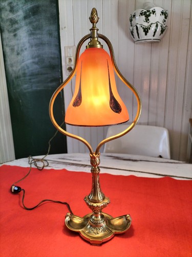 Lampe bureau bronze doré - bureau,