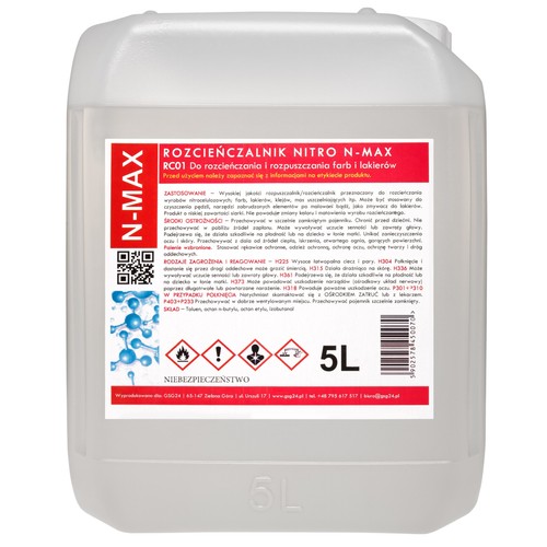 Diluant nitro max 5l - diluant, n-max