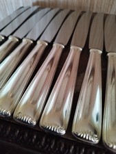 11 table knives goldsmith Le Couvert Français silver metal