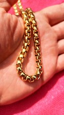 Chaine plaque or 18k vintage