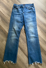 Lucky Brand Easy Rider Boot Raw Hem Distressed Womens Sz 8/29 Stretch Jeans