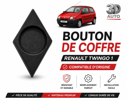 Bouton coffre renault - bouton,