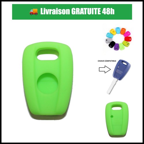 Coque clé silicone vert - silicone,