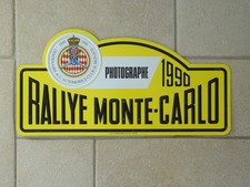 plaque TROPHEE RALLYE MONTE