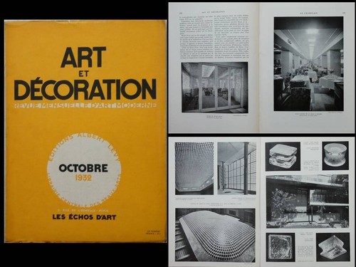 Art decoration octobre 1932 - art, et