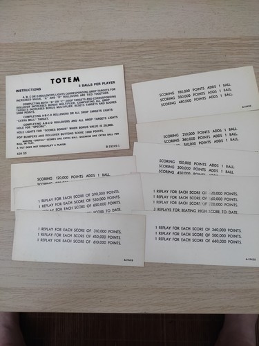 Lot cartes instructions - de,