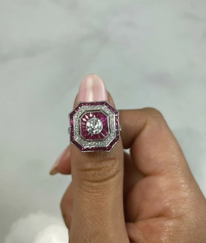 Bague blanc 14 carats - or,