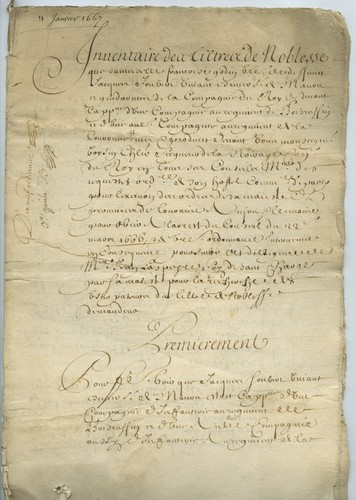 Inventaire des titres - , de