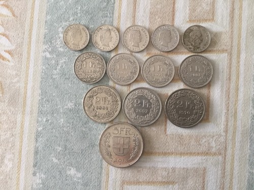 Suisse pièces 10 - .10, centimes