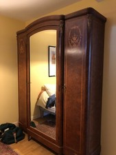 armoire chambre style LOUIS XVI, 3 portes dont 1 vitrée