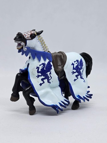 Cheval chevalier bleu dragon - cheval,