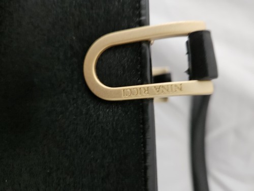 Sac main noir - en, satin 