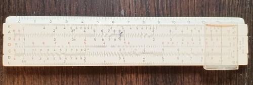 Règle calcul aristo rietz - calcul,