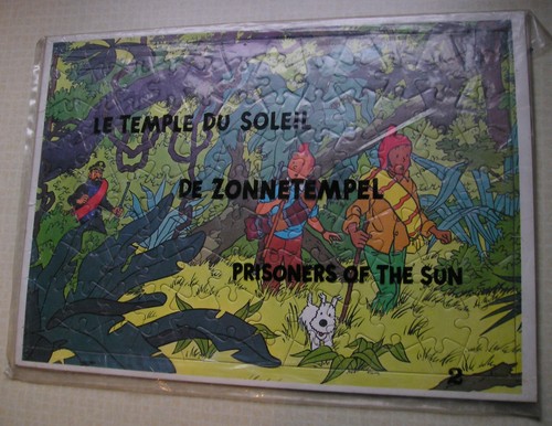 Tintin rare puzzle plat - -,
