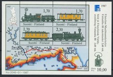 Finland 1987 : Trains - Good Very Fine MNH Sheet