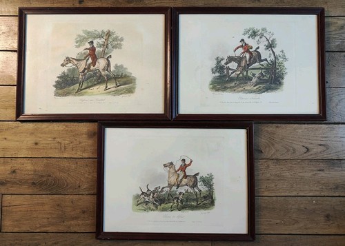 Lot gravures chasse carle - lot,