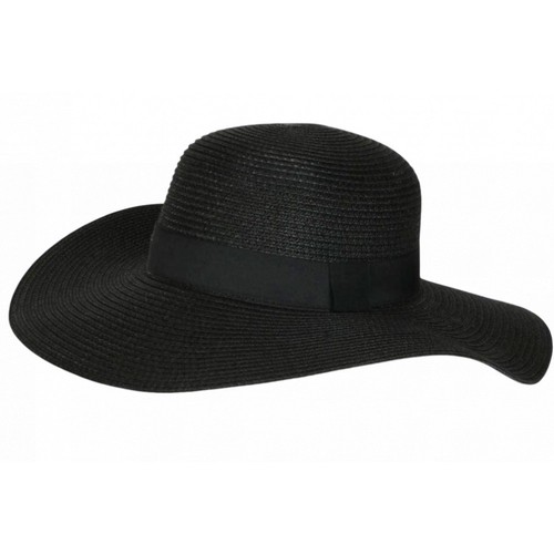 Chapeau paille femme noir - paille,