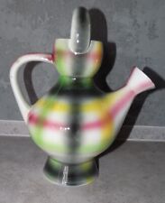 OLD AND RARE DIGOIN SARREGUEMINES FAIENCE JUG COLOR 1950s