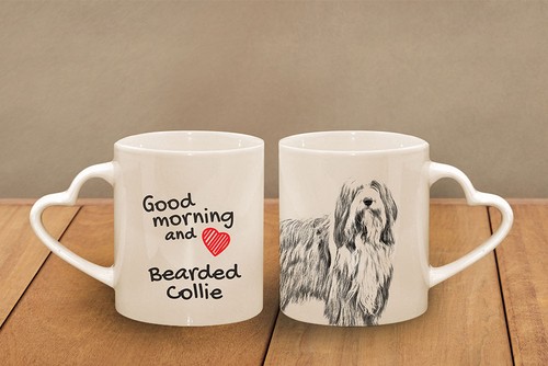 Bearded collie tasse avec - collie,