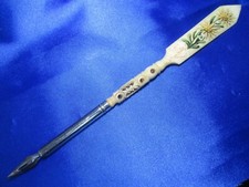 OLD CARVED BOVINE BONE NIB HOLDER - "Berzée"