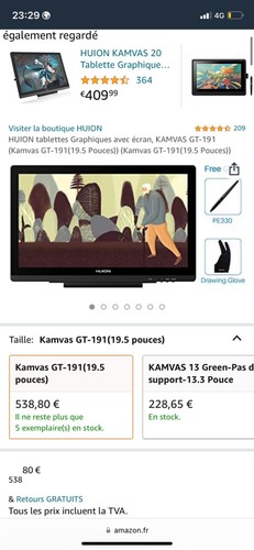 Tablette graphique huion - tablette,