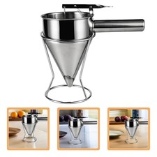 Entonnoir à balle Octopus Sushi Sushi Fondnel de piston avec rack (argent)