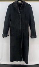 Barneys New York Women’s Mouton Shearling Long Coat XS Stylish Outerwear Luxury